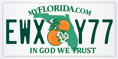 FL license plate EWXY77