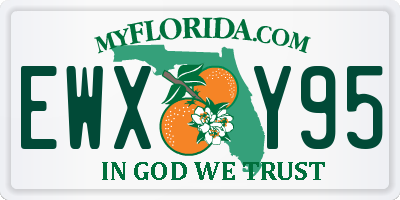 FL license plate EWXY95