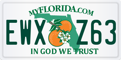 FL license plate EWXZ63
