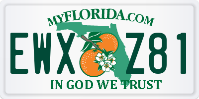 FL license plate EWXZ81