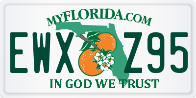 FL license plate EWXZ95