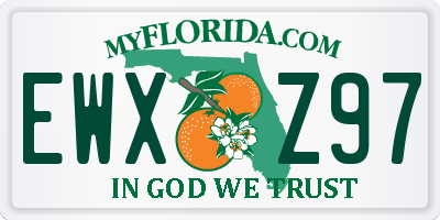 FL license plate EWXZ97