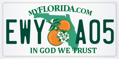 FL license plate EWYA05