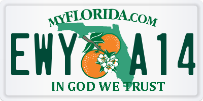 FL license plate EWYA14