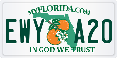 FL license plate EWYA20
