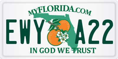 FL license plate EWYA22