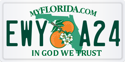FL license plate EWYA24