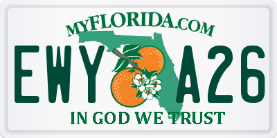 FL license plate EWYA26