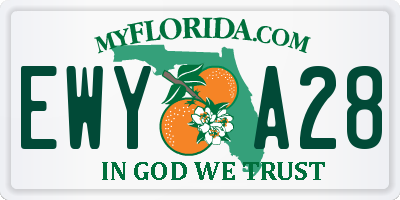 FL license plate EWYA28