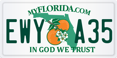 FL license plate EWYA35