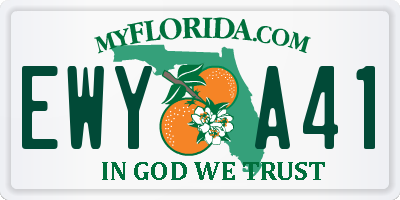 FL license plate EWYA41