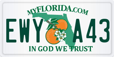 FL license plate EWYA43