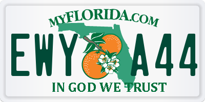 FL license plate EWYA44