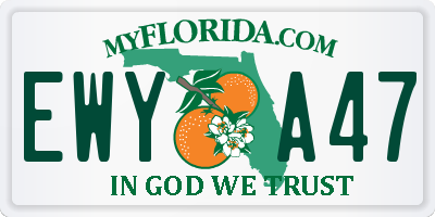 FL license plate EWYA47