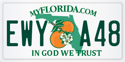 FL license plate EWYA48