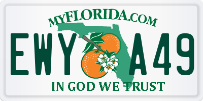 FL license plate EWYA49