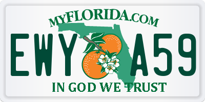 FL license plate EWYA59