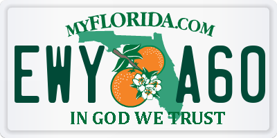 FL license plate EWYA60