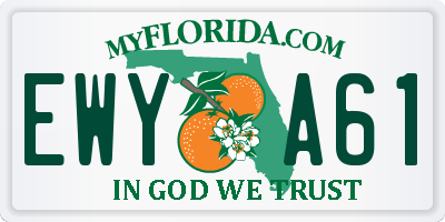 FL license plate EWYA61