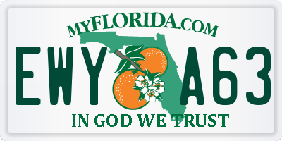 FL license plate EWYA63