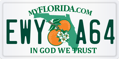 FL license plate EWYA64