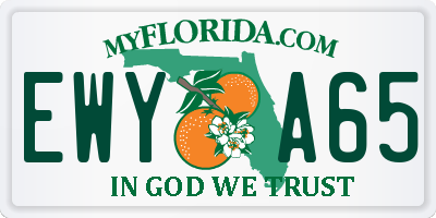 FL license plate EWYA65