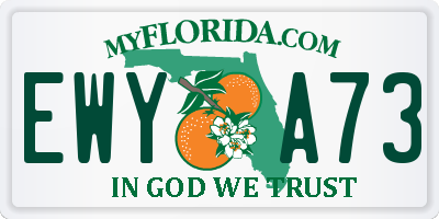 FL license plate EWYA73