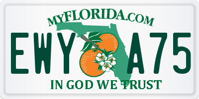 FL license plate EWYA75