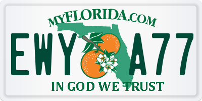 FL license plate EWYA77