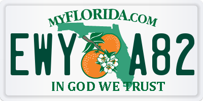 FL license plate EWYA82