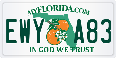 FL license plate EWYA83