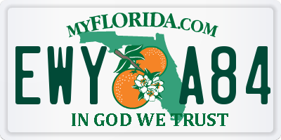 FL license plate EWYA84