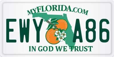 FL license plate EWYA86