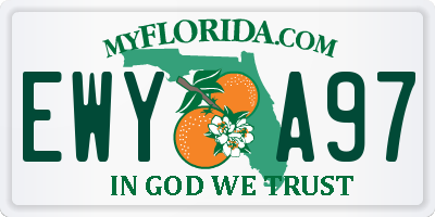 FL license plate EWYA97