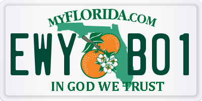 FL license plate EWYB01