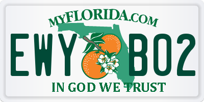 FL license plate EWYB02