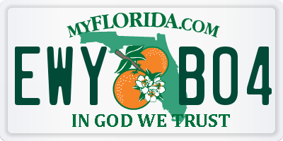 FL license plate EWYB04