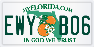 FL license plate EWYB06