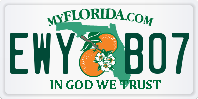 FL license plate EWYB07
