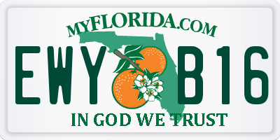 FL license plate EWYB16