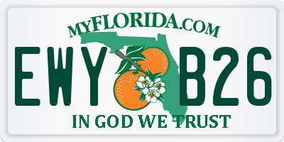 FL license plate EWYB26
