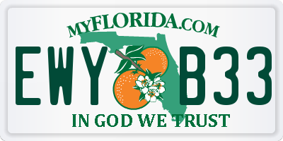 FL license plate EWYB33