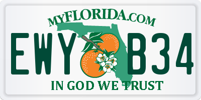 FL license plate EWYB34