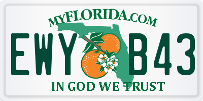 FL license plate EWYB43