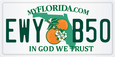 FL license plate EWYB50