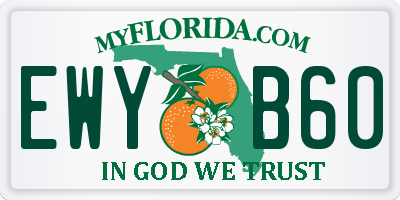 FL license plate EWYB60