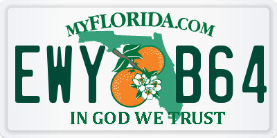 FL license plate EWYB64