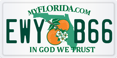 FL license plate EWYB66