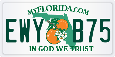 FL license plate EWYB75