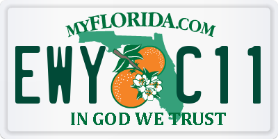 FL license plate EWYC11